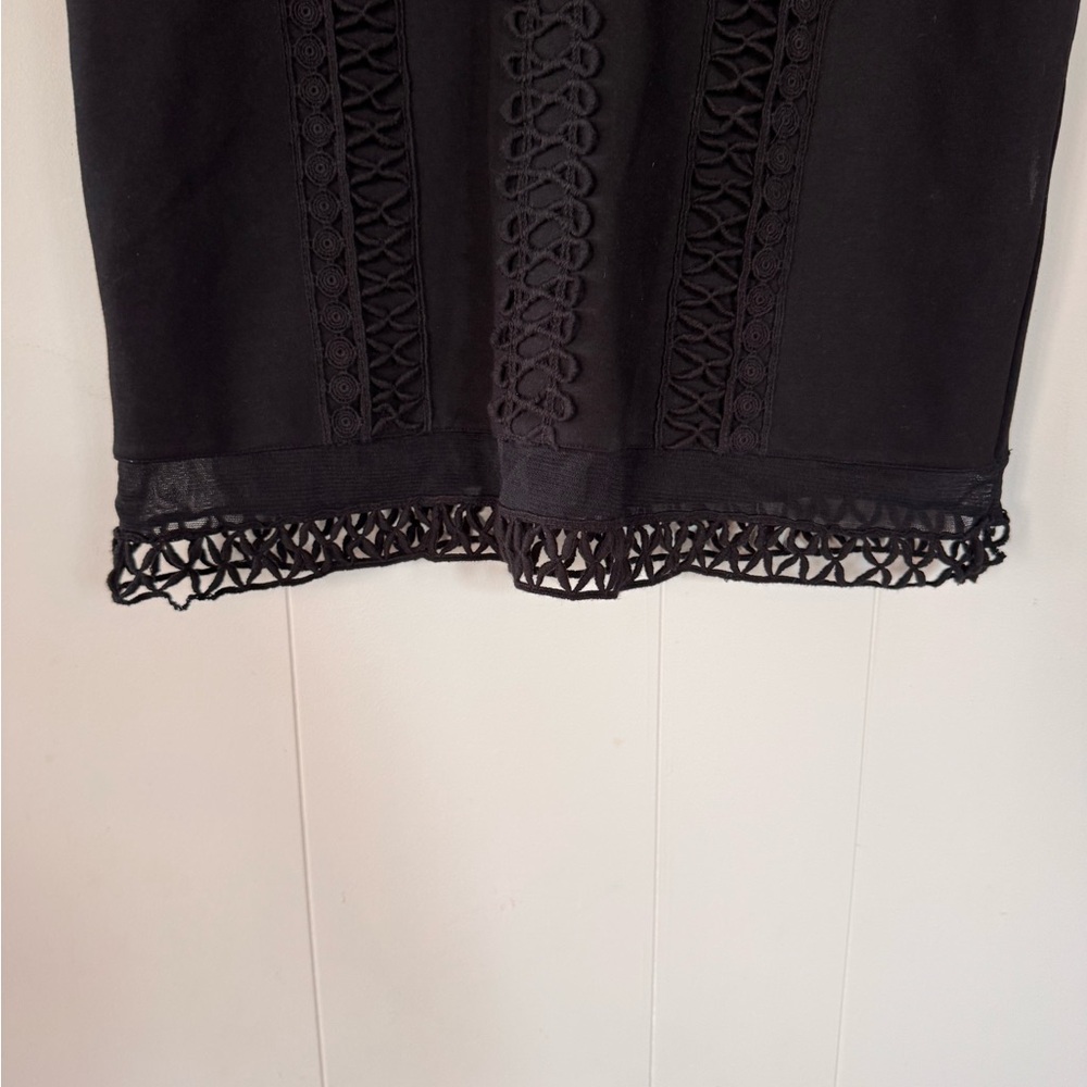 Free People Black Lace Detail Mini Dress - Picture 7 of 9